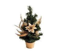 (30cm gold) Decorative Cones and Berries Wreath Decorative Small Christmas Tree Sculpture Wreath Ornament for Holiday Ambiances
