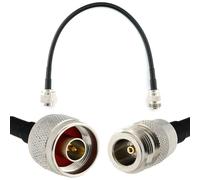 30cm N Maschio a N Femmina cavo coassiale - HF-240 (equivalente a LMR 240) prolunga a bassissima perdita - per LTE Antenna esterna 4G 5G 6G Modem Amplificatore GSM Router WIFI Ripetitore cellulare