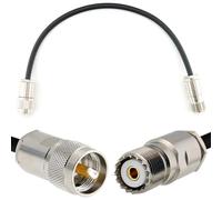 30cm PL259 a SO239 UHF Cavo coassiale - prolunga da esterno HF-240 (equivalente a LMR 240) Resistente alle intemperie - per HAM cavo antenna CB radio analizzatore misuratore SWR VHF marino rosmetro