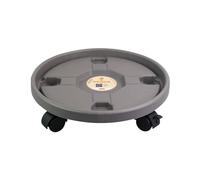 Ø 30cm Plant Caddy con Ruote, Carrello Rotondo per Piante rulli, Carrello per vasi per Piante Pesanti con Ruote Freno, Ruota per Pallet per Piante con Ruote, Supporto per Piante in Vaso, capacità