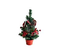 (30cm red) Decorative Cones and Berries Wreath Decorative Small Christmas Tree Sculpture Wreath Ornament for Holiday Ambiances