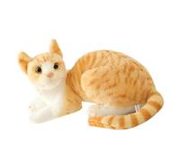 30CM Simulazione Peluche Gatto Giocattolo, Realistica Addormentato Vita Gatto, Gattino di Peluche Simpatico Gatto Giocattoli Simulazione Seduto Gatti Giocattoli di Peluche Regalo per Bambini (A)