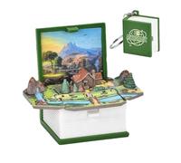 30G 3D Mini PopUp Book Keychain - Toy Charm, zaino accessorio | Giocattolo inquietante creativo da tasca, regalo da collezione educativo per bambini, donne e uomini, 5 x 4 x 2,6 cm