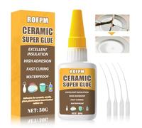 30g Colla per Ceramica e Porcellana Super Forte, Colla Per Piastrelle, Resistente Alte Temperature, Istantanea E Impermeabile, Ceramica Adhesive, Colla Riparazione Terracotta Rotta, Tazze, Vasi