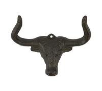 30GO - Ganci da parete in ghisa vintage con testa a forma di animale, stile rustico, con viti e tasselli inclusi