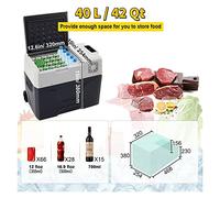 30L 40L 50L Mini Frigorifero for Auto Piccolo Frigorifero Congelatore Portatile Compressore di Raffreddamento 12V/24V for La Guida Campeggio Picnic Facile da usare per professionisti e principianti (