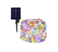 STRISCIA NATALIZIA LED DA ESTERNO CON PANNELLO SOLARE E TELECOMANDO 30M