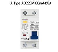 30mA -10A Circuito Interruttore Residuo Corrente Corte Tipo A Sovraccarico Rccb