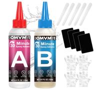 30Minuti Colla Bicomponente Epossidica 2x125ml,Trasparente colla epossidica | Colla Epossidica Bicomponente Resistente, Colla bicomponente, Adatto per Metallo Legno Plastica Vetro Ceramica