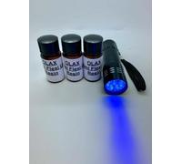 30ml Colla Resina UV Flessibile per Montaggio di Mosca con 9 LED Torcia UV