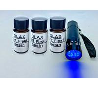 30ml Colla Resina UV Flessibile Più Leggera per Montaggio di Mosca,9 LED Torcia