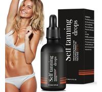 30ml Concentrato Autoabbronzante, Gocce abbronzanti senza sole, Gocce autoabbronzanti per corpo e viso, Gocce Viso Autoabbronzanti Natural Color Grano, A Rapido Assorbimento, Azione Idratante