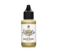 30ml Fluids Alcohol Ink GOLD RUSH, inchiostro ad alcool per Fluid Art, argilla polimerica e Resin Art, oro metallico