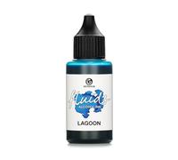 30ml Fluids Alcohol Ink LAGOON, inchiostro ad alcool per Fluid Art, argilla polimerica e Resin Art, blu