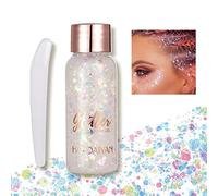 30ml Glitter Corpo, Glitter Gel Corpo,Glitter Body Gel, Glitter Gel Viso per Viso, Unghie, Occhi, Labbra, Capelli, Corpo, per Musica, Festival, Feste in Maschera