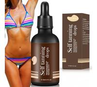 30ml Gocce Autoabbronzanti, Siero Autoabbronzanti Corpo, Gocce di abbronzatura istantanea per un effetto Uniforme, Autoabbronzante Concentrato per corpo e viso
