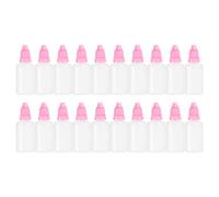 30ml Liquido Contagocce Bottiglia,20pz PE con PP Cappuccio per Casa Viaggio,Rosa