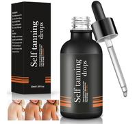 30ml Siero Autoabbronzante Concentrato, Gocce per Viso e Corpo, Effetto Abbronzatura Naturale, a Rapido Assorbimento, Stimola Naturalmente la Produzione di Melanina