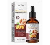 30ml Siero Capillare allo Zenzero,Olio Germinale Di Zenzero,Olio Essenziale Helps Reduce Hair Breakage,Nutre il Cuoio Capelluto