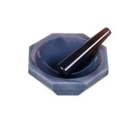 30mm 50mm 70mm 100mm tutte le misure Mortaio e pestello in agata naturale for macinazione in laboratorio 110mm 120mm 150mm 160mm 200mm(ID 130MM)