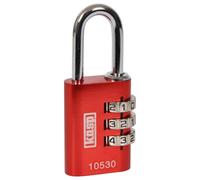 30mm Alluminio 3-Digit Combinazione Lucchetto, Rosso - K10530REDD