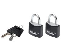 30mm Covered Alluminio Lucchetti, 2 Confezione - 9130EURTBLK