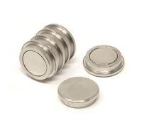 30mm Diametro X 8mm N35 Neodimio Top Cappello Pentola Magnete - 18.6kg A (4
