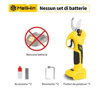 30MM Forbici Elettriche Potatura Senza Spazzole Cesoie per Arbusti con valigia