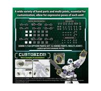 30MM OP PARTS SET 12 HAND PARTS 1/144 MODEL KIT BANDAI MODEL KIT