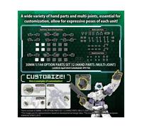 30MM OP PARTS SET 12 HAND PARTS 1/144 MODEL KIT BANDAI MODEL KIT