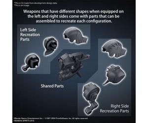 30MM OPT PRT SET ARM CORE VI WEAP SET 01 Model Kit Bandai Model Kit Gunpla