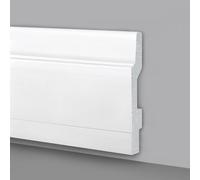 30mt di Battiscopa in polimeri ducale barocco liberty 130x15mm C406 bianco