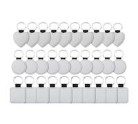 30Pack Spazi Portachiavi Calore Trasferimento Varie Generi Sublimazione