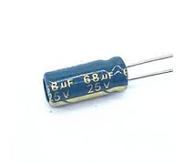 30pcs 25V 68UF Condensatore elettrolitico in alluminio ad alta frequenza a bassa ESR/impedenza Dimensioni 5 * 11 68UF25V Dispositivi elettronici
