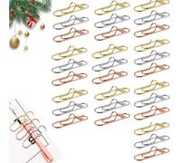 30PCS 3 Colors Heart Pen Clip Metal Pencil Clips Multifunctional Rose Gold Silver Carbon Steel Paperclip, Paperclip Pens Holder, Heart Shaped Metal Pens Clip for Students, and Teachers (Mixed-30pcs)