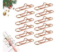 30PCS 3 Colors Heart Pen Clip Metal Pencil Clips Multifunctional Rose Gold Silver Carbon Steel Paperclip, Paperclip Pens Holder, Heart Shaped Metal Pens Clip for Students, and Teachers (Pink-12pcs)