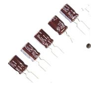 30pcs/50pcs Brown Leather White RA2 Series 220uF/16V Audio Electrolytic Capacitors AUOQKQUT(50pcs)