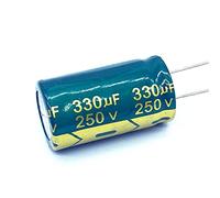 30pcs ad alta frequenza a bassa impedenza 250v 330UF condensatore elettrolitico in alluminio size18 * 30mm 330UF Elementi di accumulo di energia