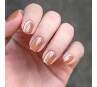 30pcs Ambra Occhio di Gatto Unghie Premere Su Acrilico Stick On Manicure Accessori Per Le Donne In Cerca di Moda Festival Celebrazione Chiodo