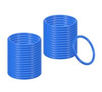 30Pcs Anelli in Plastica per Bottiglie 3.5" per Giostra Blu