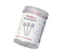 30pcs Baby Toothbrush Baby Oral Cleaner Newborn Disposable Tongue Cleaner Gauze Toothbrush Infant Oral Cleaning Stick Dental Care for 0-36 Month Baby