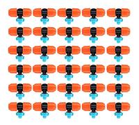 30PCS/Bag 3 - Way Misting Nozzle, Irrigation Sprinkler Head, High Efficiency Watering Spray for 9/12mm Hose, Plastic Misting Nozzles for Lawns Gardens Greenhouses