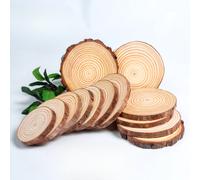 30PCS Bambini Dipinto Legno Tondo Fette Fatto a Mano Assi Fai da Te Materiale