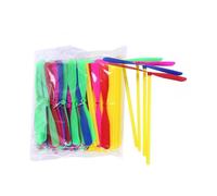 30pcs Bamboo Dragonfly Light Hand Rub Plastic Propeller Flying Hand Helicopter for Outdoor Indoor