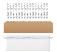 30PCS Coppia Portachiavi Benedizione Perla Ciondolo Portachiavi Per Zaini E Scatole del Tesoro Premi Bambino Regalo di Compleanno Portachiavi Bulk Auto Maschio