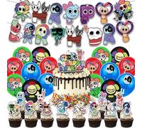 30PCS Dandy Birthday Decoration Supplies Dandy Decorazioni a Tema Adatto Per Il Compleanno Dei Bambini e Decorazioni Per Feste Di Anniversario Bandiere Di Palloncini