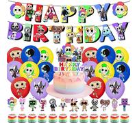30PCS Dandy Birthday Decoration Supplies Dandy Decorazioni a Tema Adatto Per Il Compleanno Dei Bambini e Decorazioni Per Feste Di Anniversario Bandiere Di Palloncini
