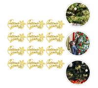 30PCS Delicate Merry Christmas English Tag Accessori per l'albero di Natale