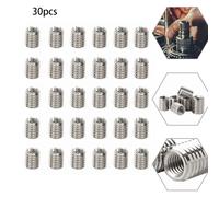 30pcs Filettato Inserti Interno M6 1.0 M8 1.25 Lungo 10MM Maschio Femmina Dado