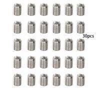30pcs Filettato Inserti Interno M6 1.0 M8 1.25 Lungo 10MM Maschio Femmina Dado